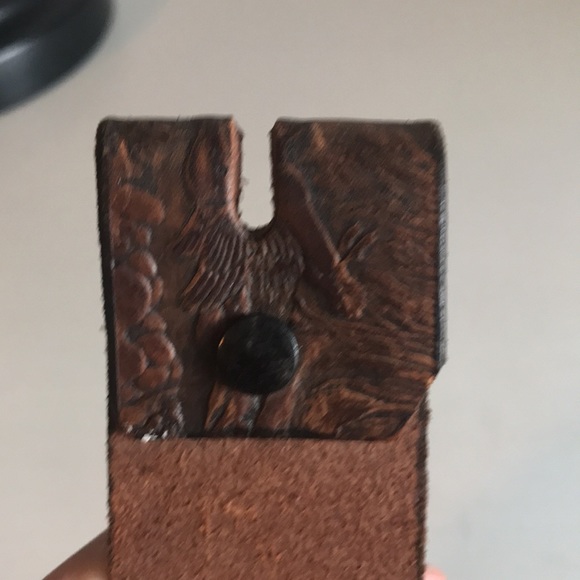 Vintage Leather Nature Embellished Belt - Picture 5 of 7